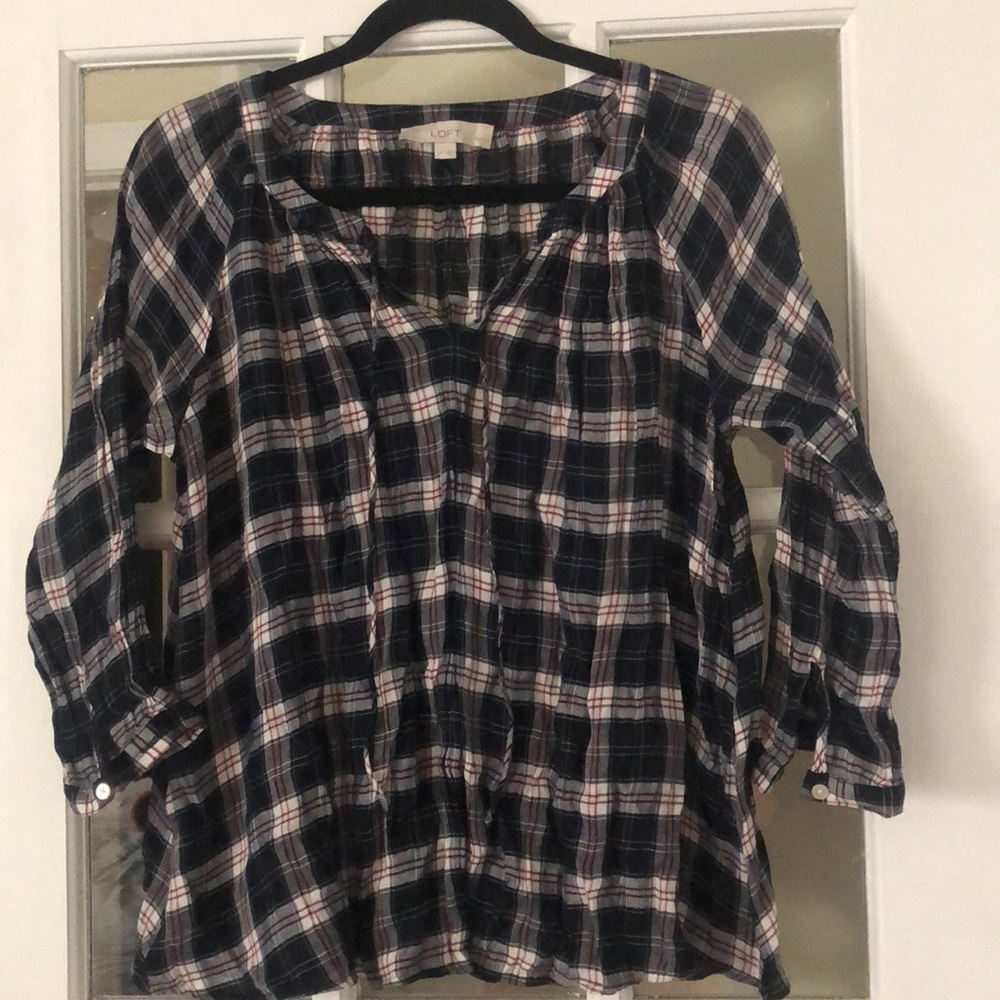 Plaid blouse